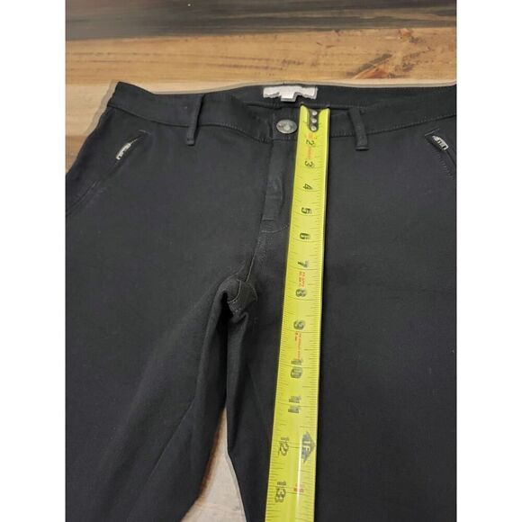 Banana Republic Sloan Black Crop Zip Cuff Pocket Stretch Pants Women Size 8 - Picture 7 of 7